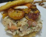 Foto del paso 9 de la receta: Arepa rellena de pescado y plátano maduro🥯🫓🥙