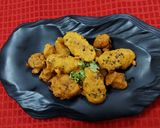 A picture of step 3 of Kela Vada.
