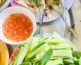Hình bước làm 2 của món Cá sòng nướng mỡ hành