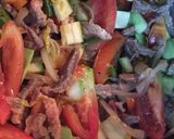 Foto del paso 1 de la receta: Plumitas Con Carne y Vegetales