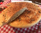 A picture of step 4 of Turkish Shawarma with Turkish Doner Bread.