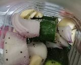 A picture of step 2 of Cucumber Pickles 🥒🥒🥒.