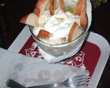 A picture of step 4 of Creamy fruits chat.