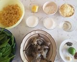 Foto del paso 1 de la receta: Pasta con camarones a la florentina