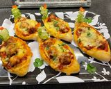 A picture of step 7 of Cheesy Meatball Boat:.