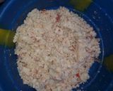 A picture of step 3 of Yam balls.