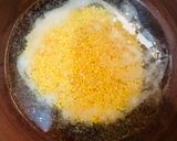 A picture of step 1 of Pumpkin Greens with Mung dal.