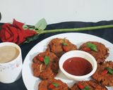 A picture of step 2 of Jackfruits Onion Bhaji.