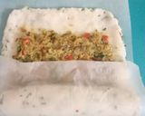 A picture of step 20 of Veg Sushi with leftover rice.