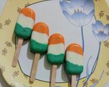 A picture of step 5 of INDEPENDENCE 🇮🇳DAY special CAKESICLE.