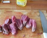 Foto del paso 3 de la receta: Lomo a la crema de limón y champiñones, con papas al pimentón