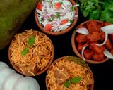 A picture of step 10 of Raw jackfruit Biryani.