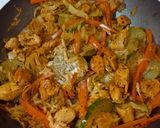 Foto del paso 3 de la receta: Repollo, zanahoria y pollo