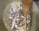 A picture of step 1 of Mushroom risotto with pork.