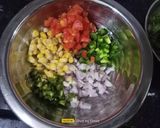 A picture of step 2 of Nachos Corn Chaat.