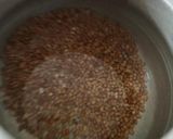 A picture of step 4 of Fulka with red mung dal.