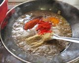 A picture of step 6 of Ole Kaju Chi Bhaji.