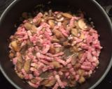Une image de l'étape 4 de Pâtes Carbonara - Bacon et Champignons.
