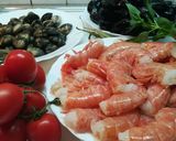 Foto del passaggio 1 della ricetta Souté di cozze vongole e gamberi 😋