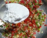 A picture of step 3 of Gravy manchurian.