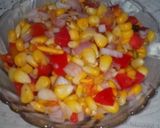 A picture of step 2 of Corn bhel.