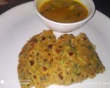 A picture of step 5 of Radish chapati (mullangi masala chapati).