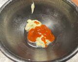 A picture of step 4 of Red Cabbage Okonomiyaki Fritter.