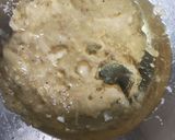 A picture of step 3 of Besan Banana Cake.