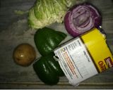 A picture of step 2 of Paneer veg franky.