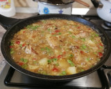 Foto del paso 5 de la receta: Arroz con pollo, nabos y guisantes