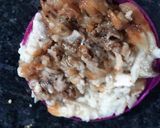 A picture of step 1 of Baigan Bhartha eggplant.