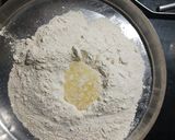 A picture of step 1 of Kutchi Adadiya paak.