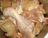 A picture of step 1 of Meethi lemon chicken.