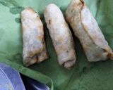 A picture of step 5 of Sev khamani  cigar rolls.