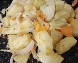 A picture of step 4 of Dhaba style aloo bhuna.