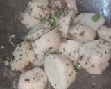 A picture of step 1 of Masala Arbi.