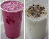 A picture of step 3 of Jamunsorts and lassi.