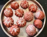 A picture of step 3 of Strawberry oats coconut soft bites.