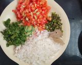 A picture of step 2 of छोले भटूरे.