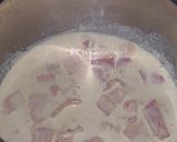 Hình bước làm 2 của món Mì sốt kem