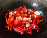 Foto langkah ke 4 dari resep Balado Basah Udang-Pete-Tahu ala Rumah Kami.