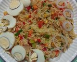 A picture of step 8 of Vegetable Coconut Fried Rice.