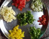 A picture of step 4 of Sago bowl chaat.