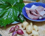 Hình bước làm 1 của món Canh cá lóc lá lốt