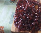 Pas rețetă Prăjitură cu mere și prune caramelizate 2 fotografie