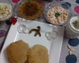 A picture of step 3 of Puri with dubki aloo.