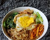Foto langkah ke 3 dari resep Bibimbap lokal.