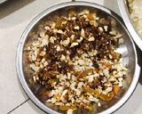 A picture of step 1 of Coconut Laddu.