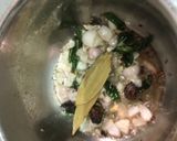 A picture of step 1 of Mint pulao.