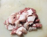 Hình bước làm 1 của món Thịt lợn kho bí đao(pin) khô